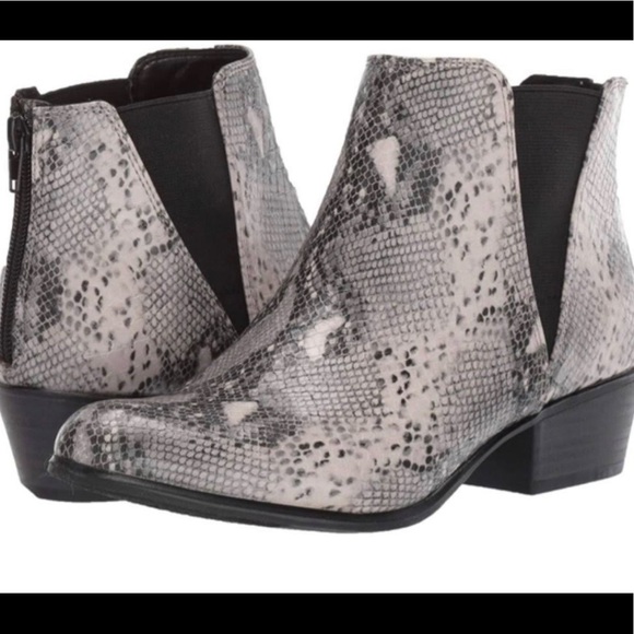 ESPRIT TIFFANY Classic CHELSA STYLE SNAKE BOOTIES size7 - Picture 2 of 5